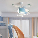 Helicopter LED ceiling fan pendant light for children with remote control