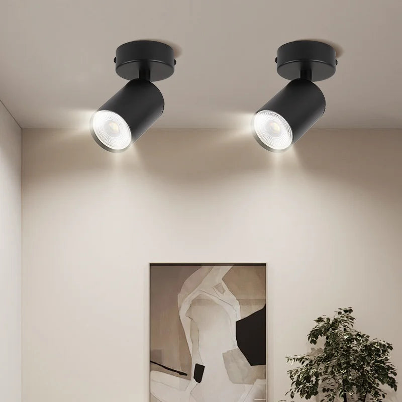Modern LED ceiling light for kitchen, shop, and corridor lighting - vue 4 sur 10