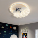 Modern LED aeroplane chandelier for children