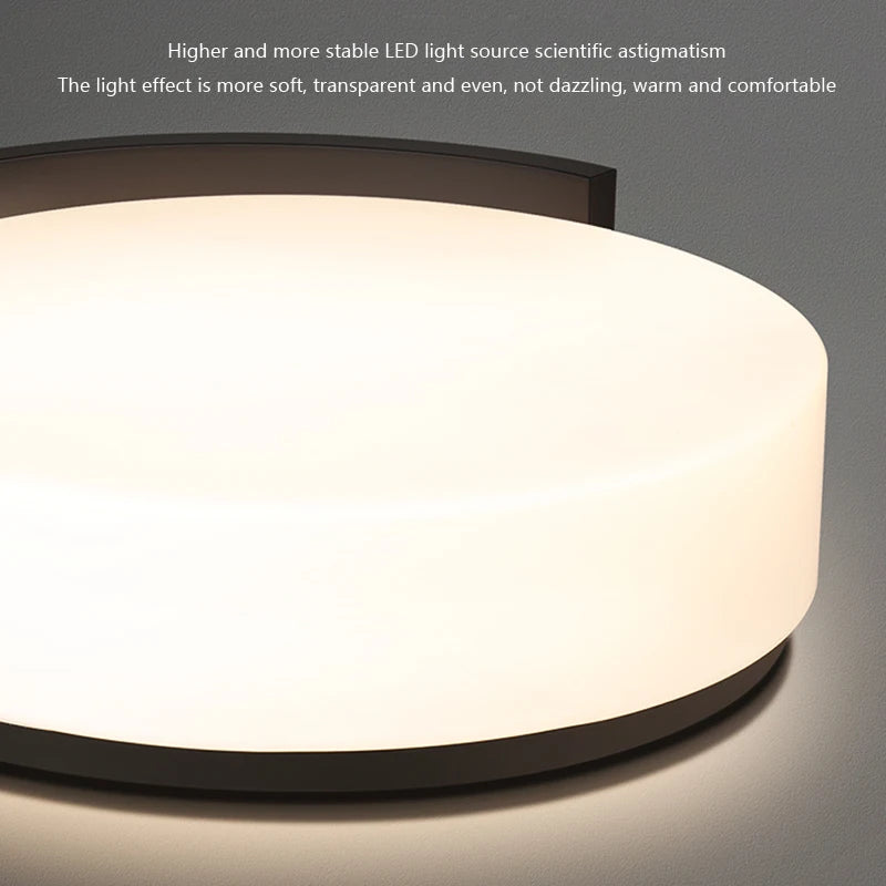 Modern decorative round LED ceiling light - vue 5 sur 10