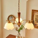 Romantic medieval vintage solid wood chandelier with retro Japanese style