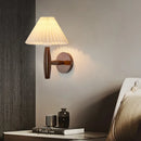 Modern wooden wall light for indoor decor