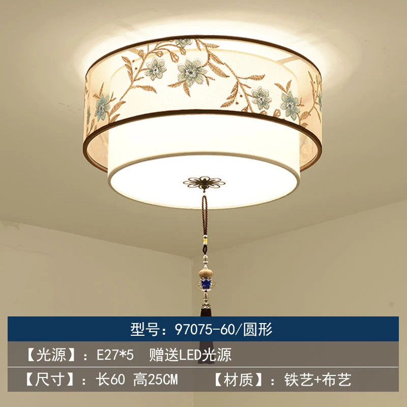Retro Chinese chandelier for elegant and cosy lighting - vue 12 sur 17