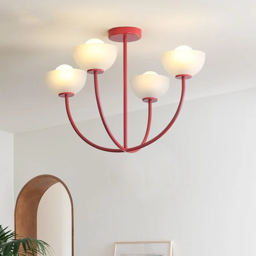 Vintage tulip LED lamp country style for café restaurant bar