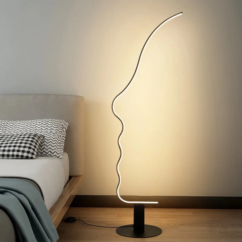 Modern minimalist floor lamp for creative indoor lighting - vue 4 sur 7