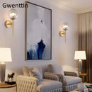 Modern glass ball LED wall light nordic design