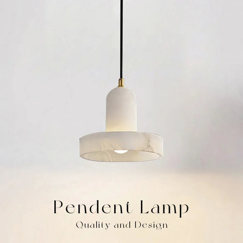 Modern natural marble pendant light for interior decoration - vue 8 sur 9