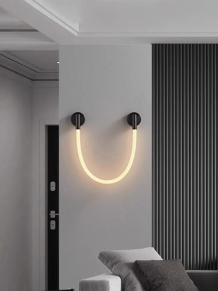 Modern minimalist luxury silicone wall light