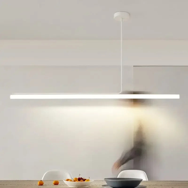 Sandyha nordic minimalist long strip pendant light for living room, dining room, kitchen island