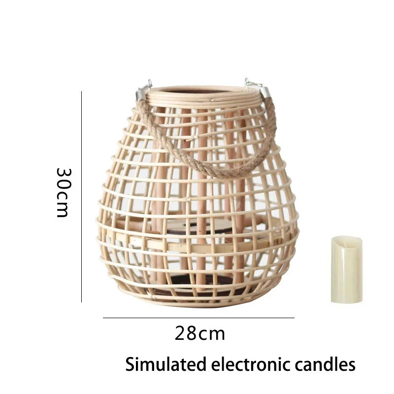 Rattan wind lamp with legs - vue 13 sur 18