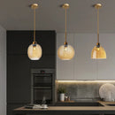 Modern glass pendant light for decorative indoor lighting