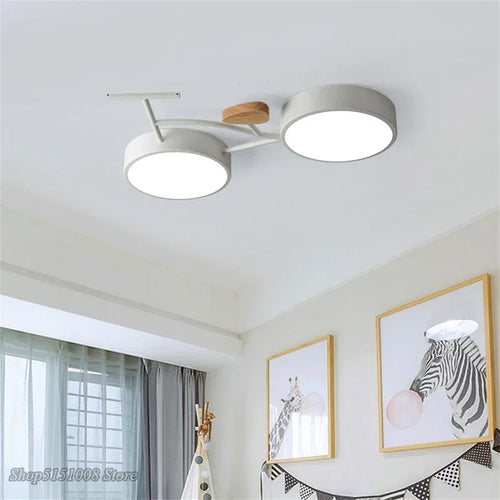 Nordic LED ceiling light with 3 colour temperatures for bicycle motif - vue 2 sur 9