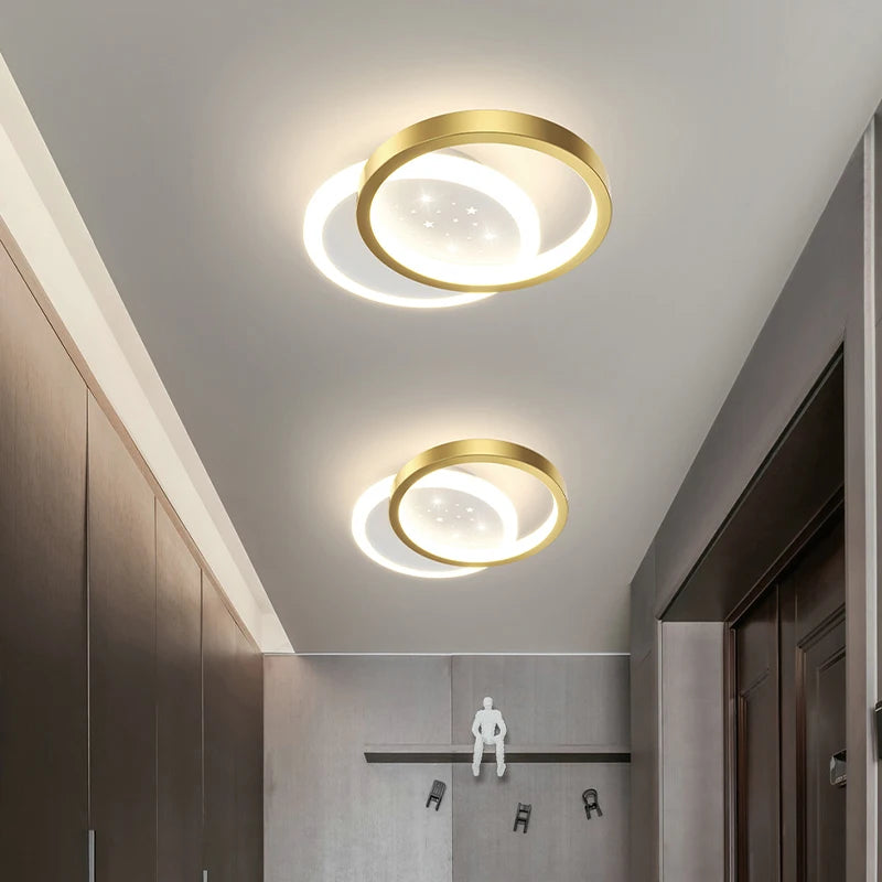 Modern minimalist LED ceiling light for outdoor use