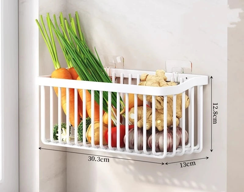 hanging wall basket for fruits and vegetables and interior decoration