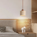 Wabi-sabi stone pendant light for designer interior decor
