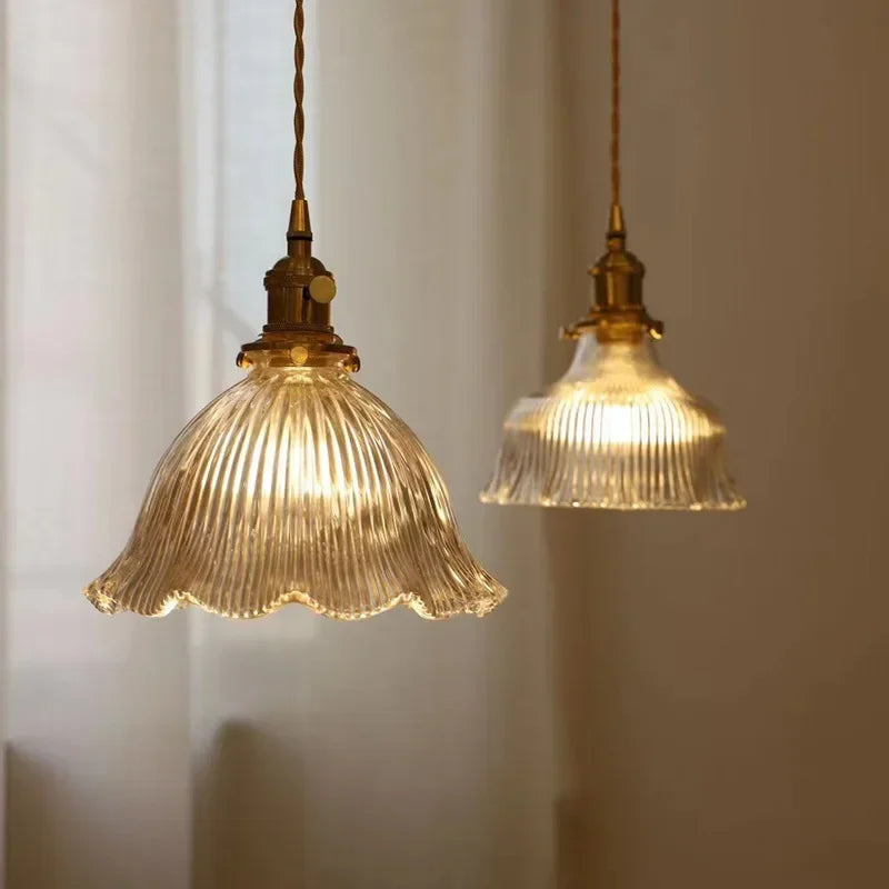 Nordic glass LED pendant light modern interior decor
