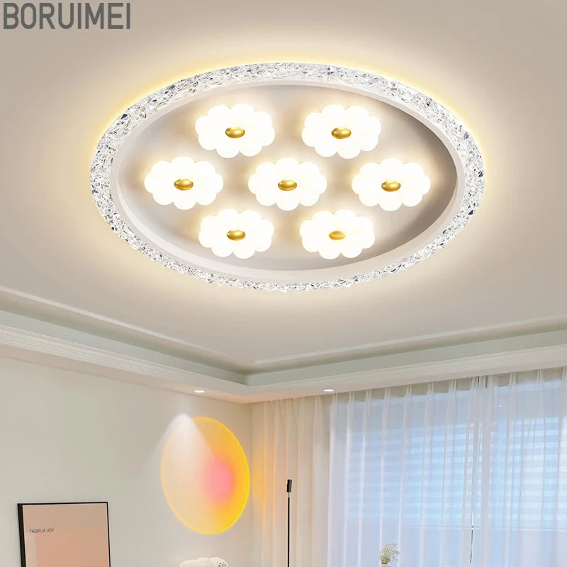 Modern crystal LED ceiling light for interior decoration