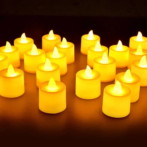 flameless led candles for wedding party decoration Christmas heart shaped - vue 3 sur 14