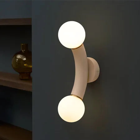Creative moon-shaped decorative wall light for indoor lighting