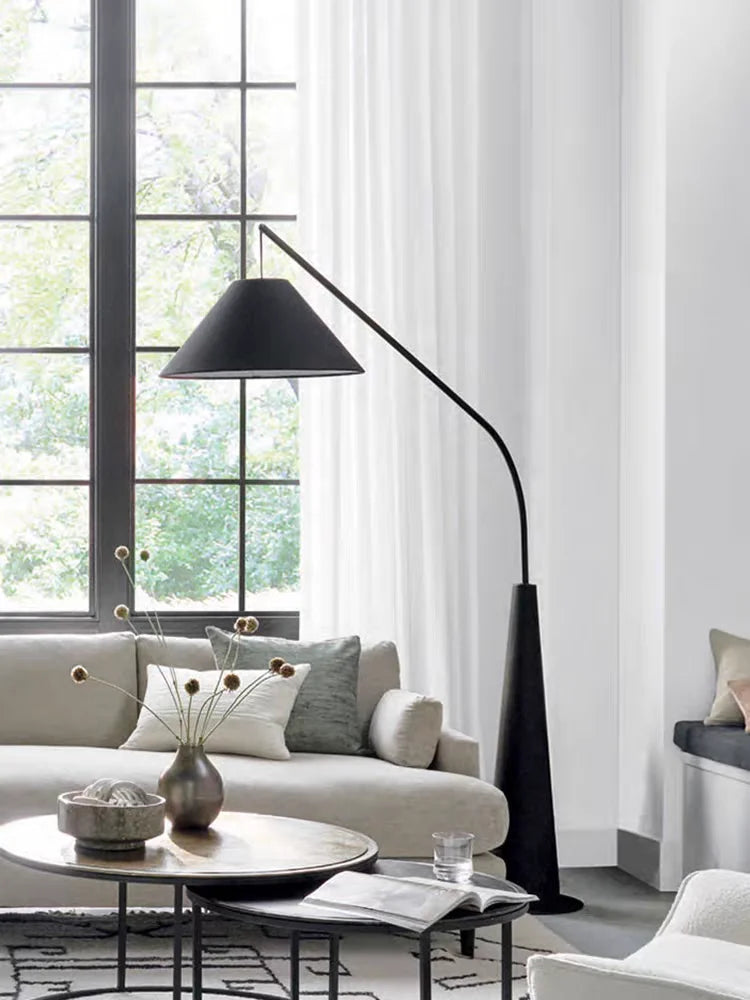 Modern nordic creative floor lamp with remote control for interior decoration - vue 4 sur 8