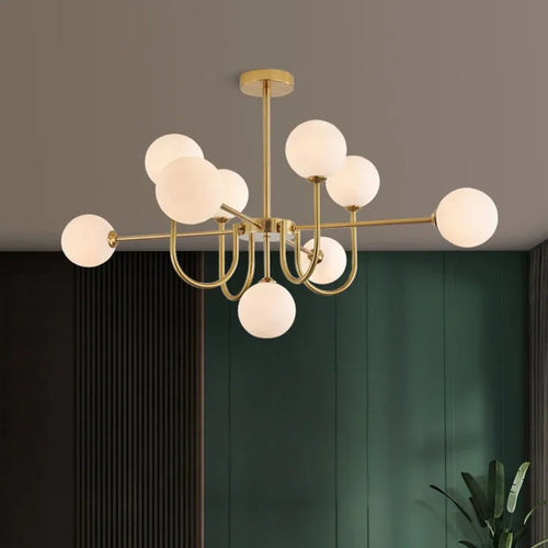 2024 New Pattern Creative U-shaped Magic Bean LED Pendent Lamp For Living Room Bedroom Lobby Exhibition Hall - vue 3 sur 8
