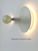 Modern minimalist rotatable double light source wall lamp
