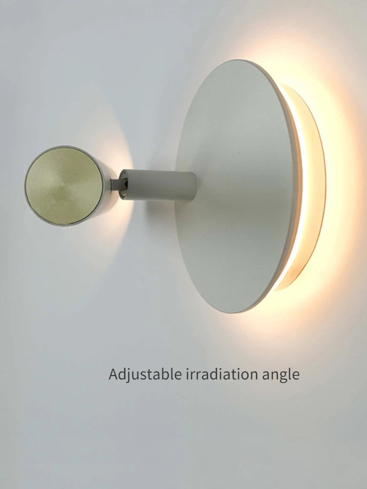 Modern minimalist rotatable double light source wall lamp - vue 5 sur 8