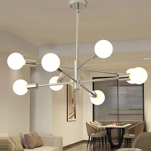 Modern Sputnik chandelier satellite pendant light 2/4/8 heads decoration - vue 2 sur 10
