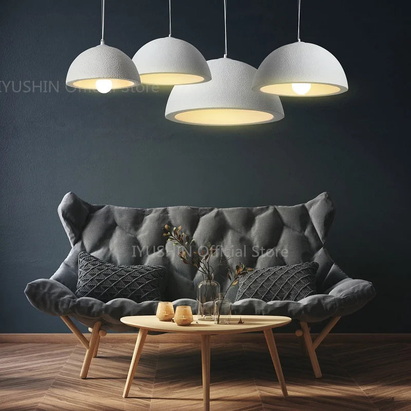 Nordic wabi sabi chandelier for interior decor and pendant lighting - vue 6 sur 11