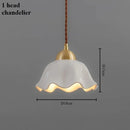 Modern ceramic flower chandelier for contemporary interiors