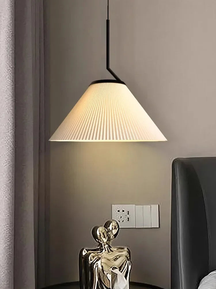 Nordic pleated LED pendant chandelier for indoor decoration