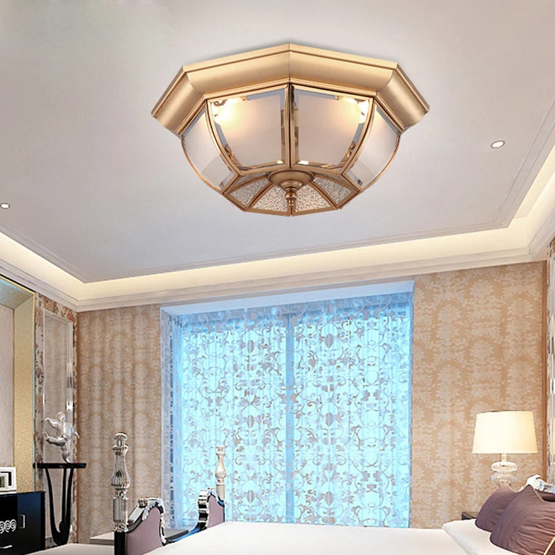 Modern copper ceiling light for elegant lighting