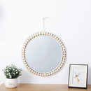 decorative raffia mirrors for elegant wall decoration