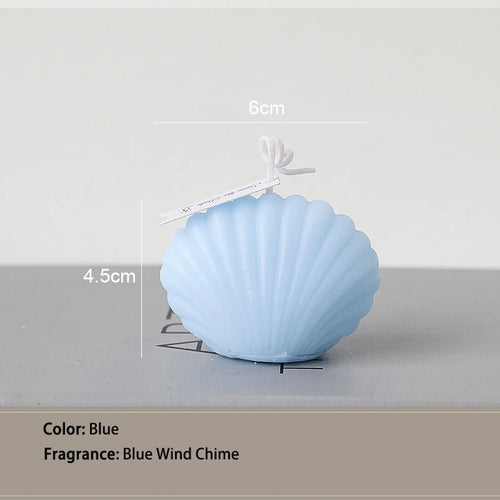 decorative natural soy wax seashell scented candles - vue 13 sur 12