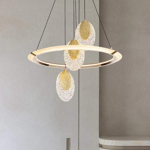 Modern crystal chandelier for elegant interior decor - vue 4 sur 10