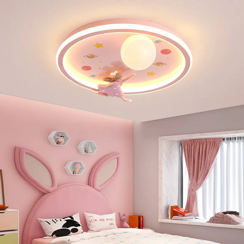 SANDYHA modern space planet cartoon ceiling light for children's room