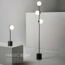 Modern iron and glass floor lamp for nordic interior decor