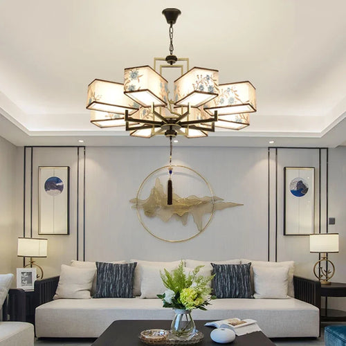 Modern Chinese style pendant light for a simple atmosphere - vue 3 sur 19
