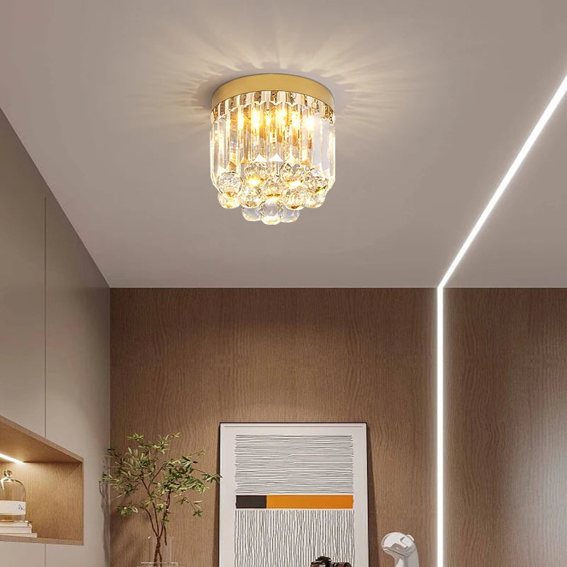 Luxury style crystal ceiling light for creative lighting - vue 3 sur 7