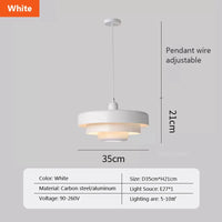 Nordic three-layer LED pendant light