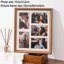 Solid wood display stand for decorative wedding photo frames