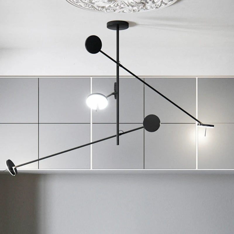 Modern minimalist rotatable designer chandelier for interior decoration