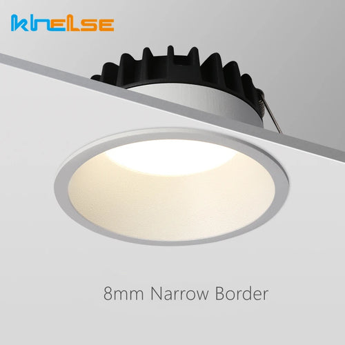 Recessed dimmable LED ceiling light for modern indoor lighting