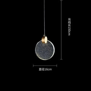 Modern gourd crystal pendant light for interior decoration
