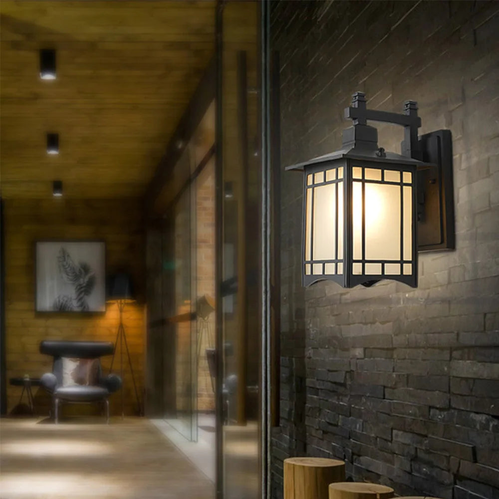 Retro loft style outdoor wall light nordic garden and balcony - 9762382512474