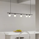 Minimalist brass chandelier with adjustable wire for bar and restaurant