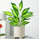 Large artificial tropical plant with leaves for indoor decoration