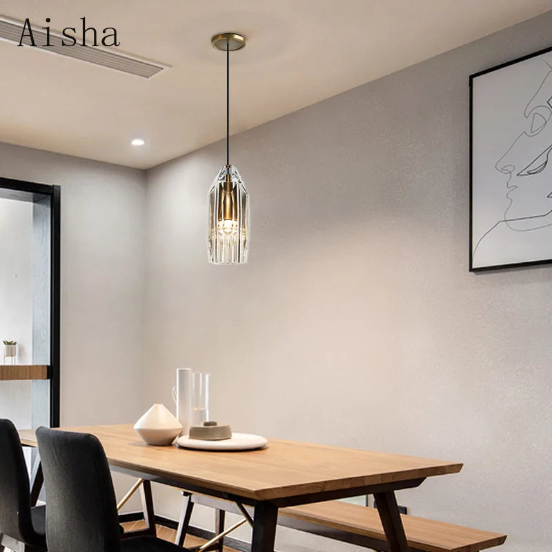 American-style crystal wall light for interior decoration - vue 5 sur 8