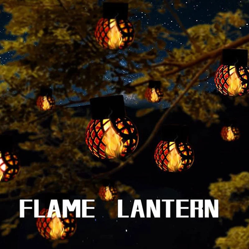 Retro solar garden lights for outdoor lighting and garden decoration