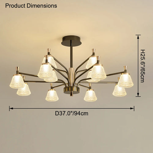 lustre suspendu moderne pour éclairage décoratif intérieur - vue 9 sur 9